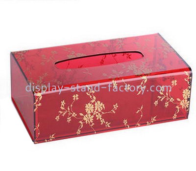 Customize red acrylic box facial tissue NAB-867