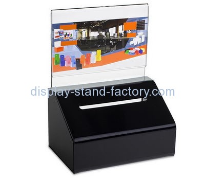 Customize black secure donation boxes NAB-797