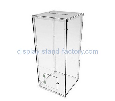 Customize clear plexiglass donation collection boxes NAB-777