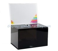 Customize black lockable donation box NAB-759