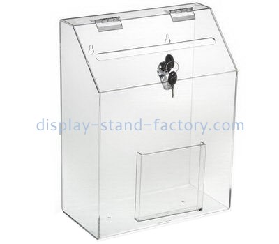 Customize clear acrylic charity boxs NAB-739