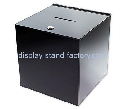 Customize black plastic donation boxes NAB-728