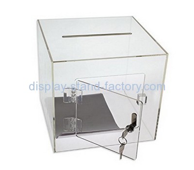 Customize clear acrylic donation money box NAB-718