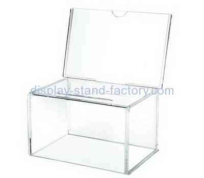 Customize clear acrylic money box with lock NAB-710