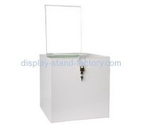 Customize white acrylic collection box NAB-685