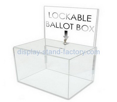 Customize clear acrylic ballot box NAB-678