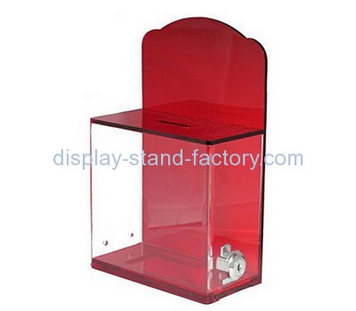 Customize red charity money collection boxes NAB-669