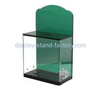 Customize green acrylic election ballot box NAB-638