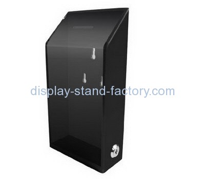 Customize black acrylic ballot box NAB-620