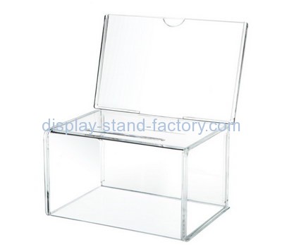 Bespoke clear acrylic donation box NAB-577