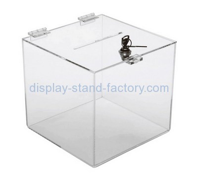 Bespoke acrylic charity money collection boxes NAB-574