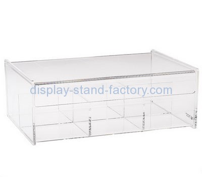 Bespoke clear acrylic compartment storage box NAB-521