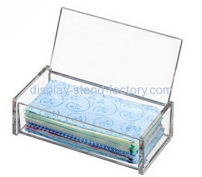 Bespoke clear acrylic storage box with lid NAB-518