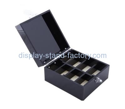 Bespoke small black storage box with lid NAB-517