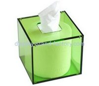 Bespoke acrylic green tissue box cover NAB-509