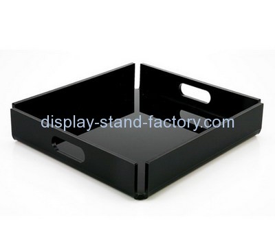 Bespoke black acrylic square tray STD-086