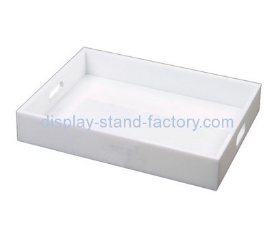 Bespoke white acrylic coffee serving tray STD-040