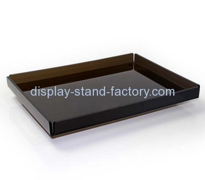 Bespoke black acrylic lucite desk tray STD-003