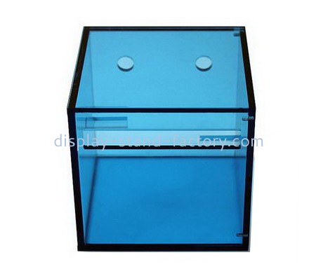 Bespoke acrylic blue tissue box NAB-474