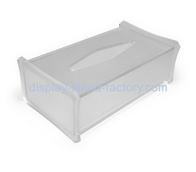 Bespoke transparent acrylic face tissue box NAB-465