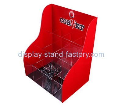 Customized red plastic display cases NAB-397