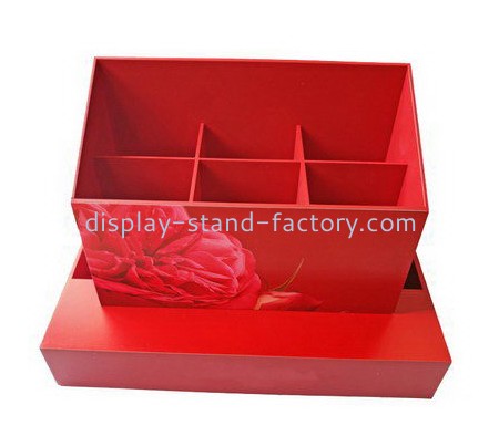 Customized red acrylic display case NAB-395