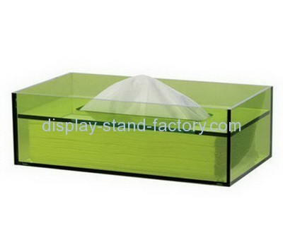 Customized green acrylic tissue box NAB-379