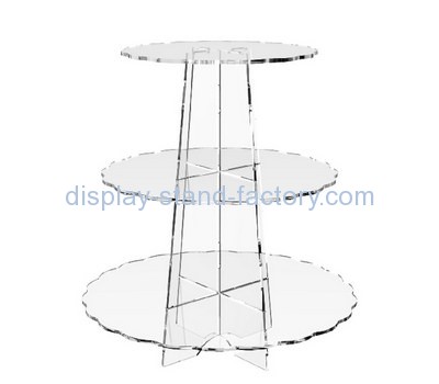 Plastic company custom perspex cupcake stand with cake on top NFD-083