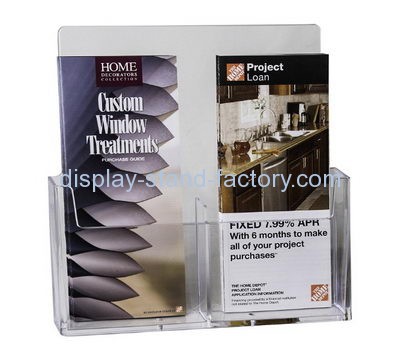 Acrylic products manufacturer custom literature holder with business card holder NBD-426