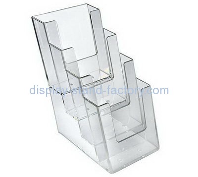 Acrylic display stand manufacturers custom cheap acrylic pamphlet holders NBD-424