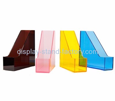 Retail display manufacturers custom plexi acrylic stand up file organizer NBD-414