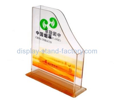 Plastic suppliers custom acrylic desktop magazine rack holder NBD-387