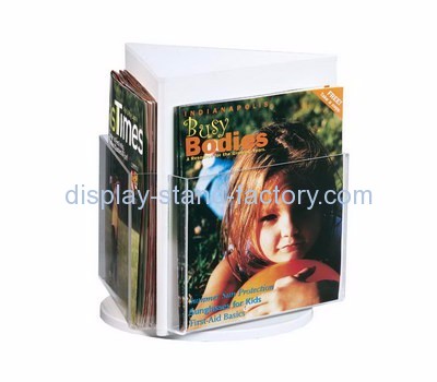 Display stand manufacturers custom plexiglass tri fold brochure holders NBD-376