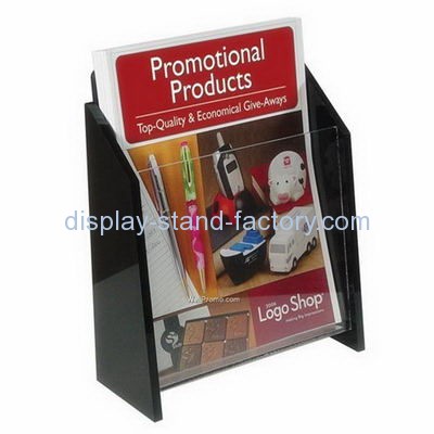 Acrylic manufacturers custom design plastics small magazine rack NBD-362