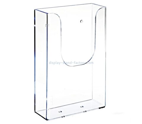 Plastic fabrication company custom acrylic products pamphlet holder wall mount NBD-286