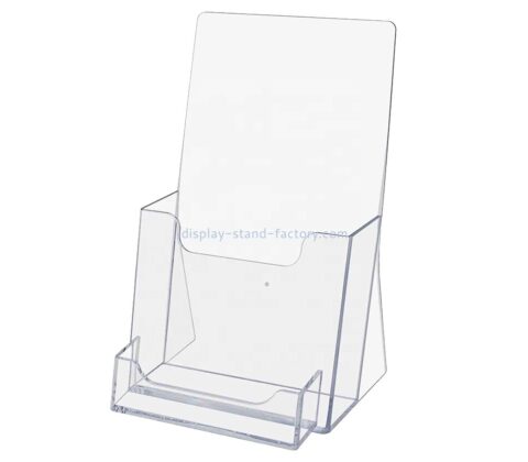 Acrylic plastic manufacturers custom acrylic brochure holders with business card NBD-263