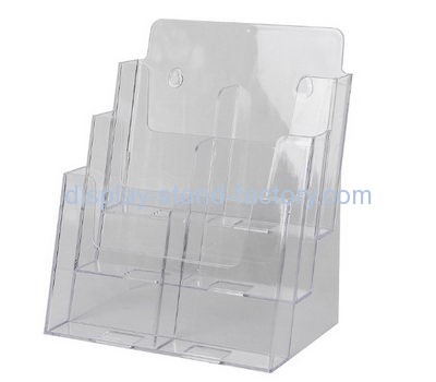 Acrylic products manufacturer custom plexiglass fabrication pamphlet display stand NBD-256