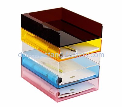 Acrylic plastic manufacturers custom acrylic and plastic desktop file sorter NBD-233