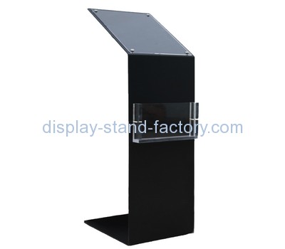 Perspex manufacturers custom design plastic floor stand brochure holder NBD-228