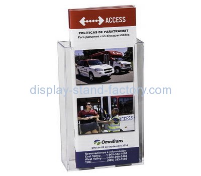 Acrylic display supplier custom design acrylic brochure display NBD-221