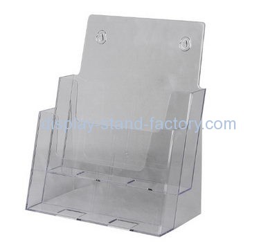 Acrylic factory custom clear plastic manufacturing brochure holder NBD-219