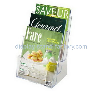 Acrylic factory custom countertop displays pamphlet holders NBD-169