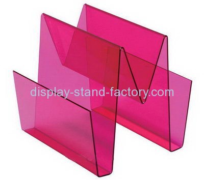 Retail display manufacturers custom fabrication acrylic magazine stand NBD-153