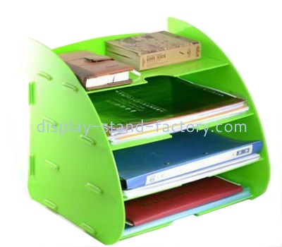 Acrylic display factory customized desktop acrylic file organizer holder NBD-109