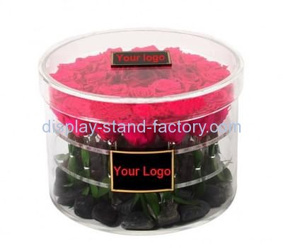 Acrylic box manufacturer customized acrylic luxury rose box NAB-336