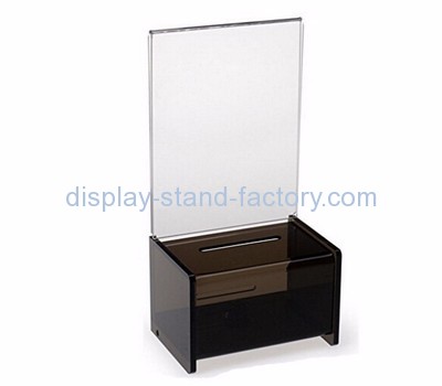 Perspex manufacturers customized acrylic donation collection boxes NAB-308