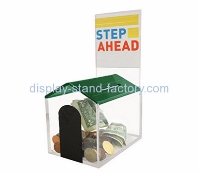 Acrylic display supplier customized acrylic fundraising boxes NAB-320