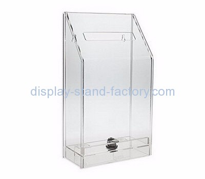 Acrylic display supplier customized employee suggestion ballot box NAB-277