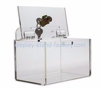 Acrylic donation box suppliers customized voting ballot suggestion box NAB-263