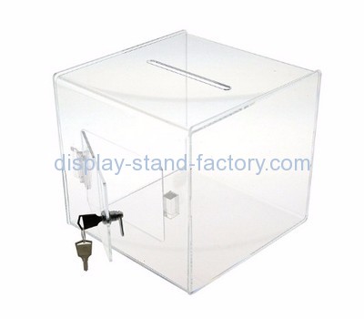 Acrylic donation box suppliers customized clear suggestion ballot box NAB-262